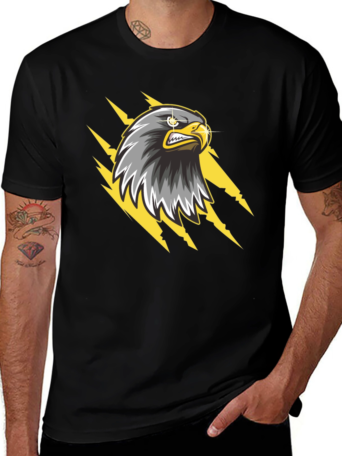 Eagle Graphic T-Shirt - Bold Black Tee