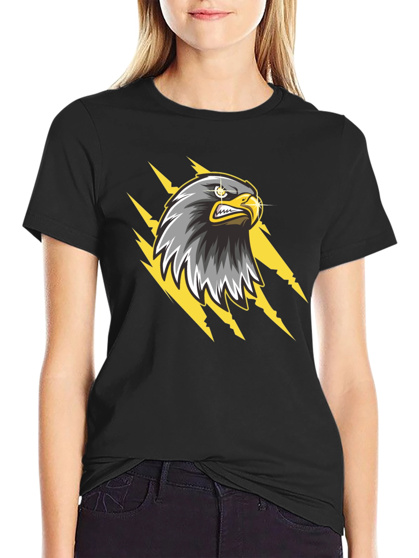 Eagle Graphic T-Shirt - Bold Black Tee