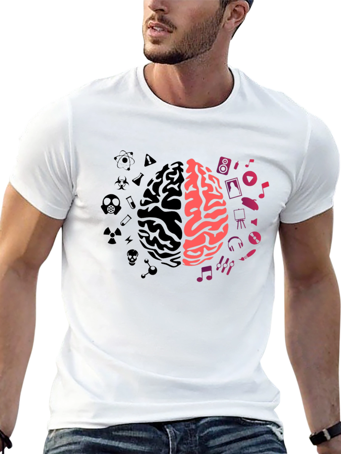 Brain Sides T-Shirt: Science Meets Art
