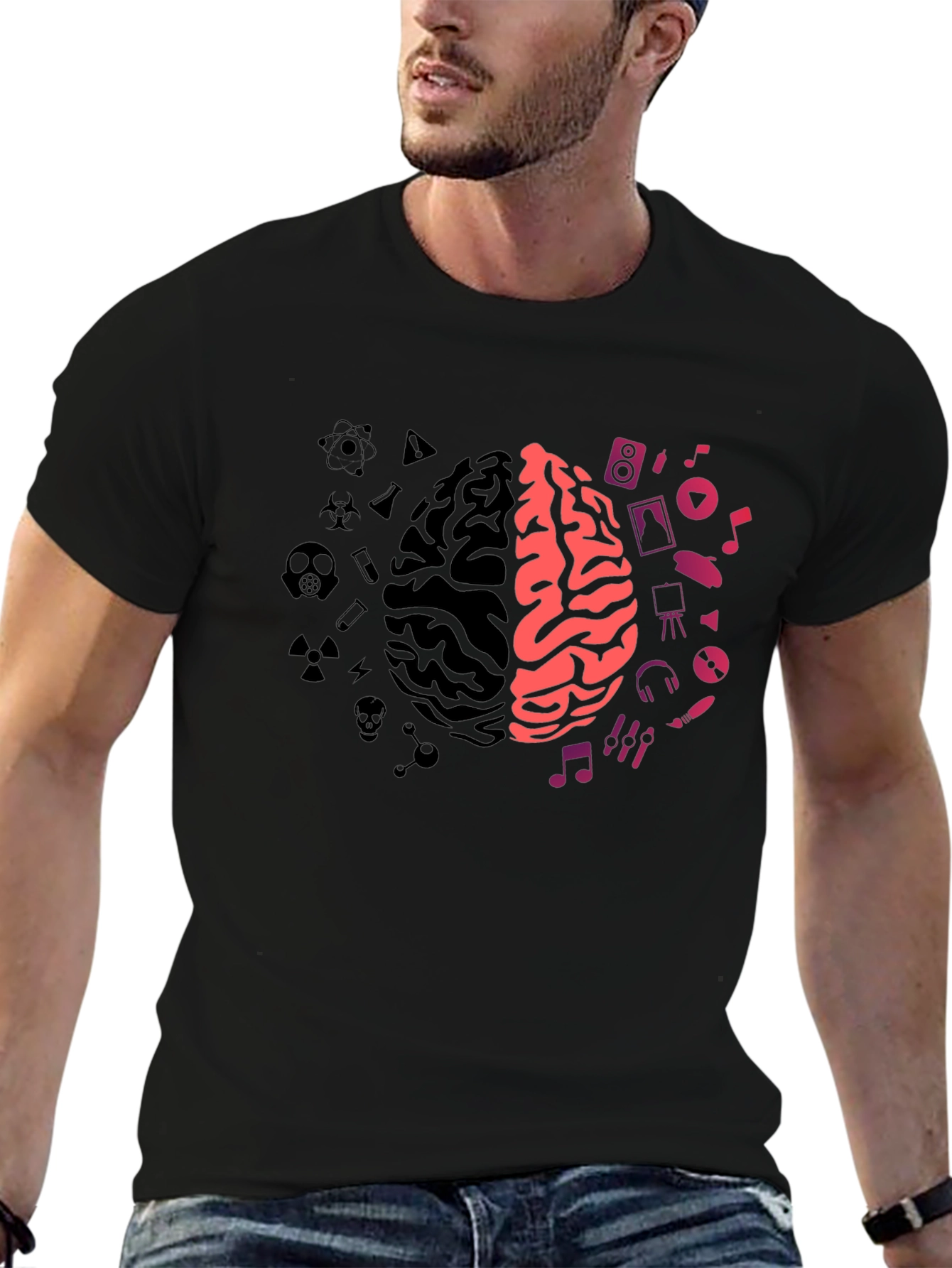 Brain Sides T-Shirt: Science Meets Art