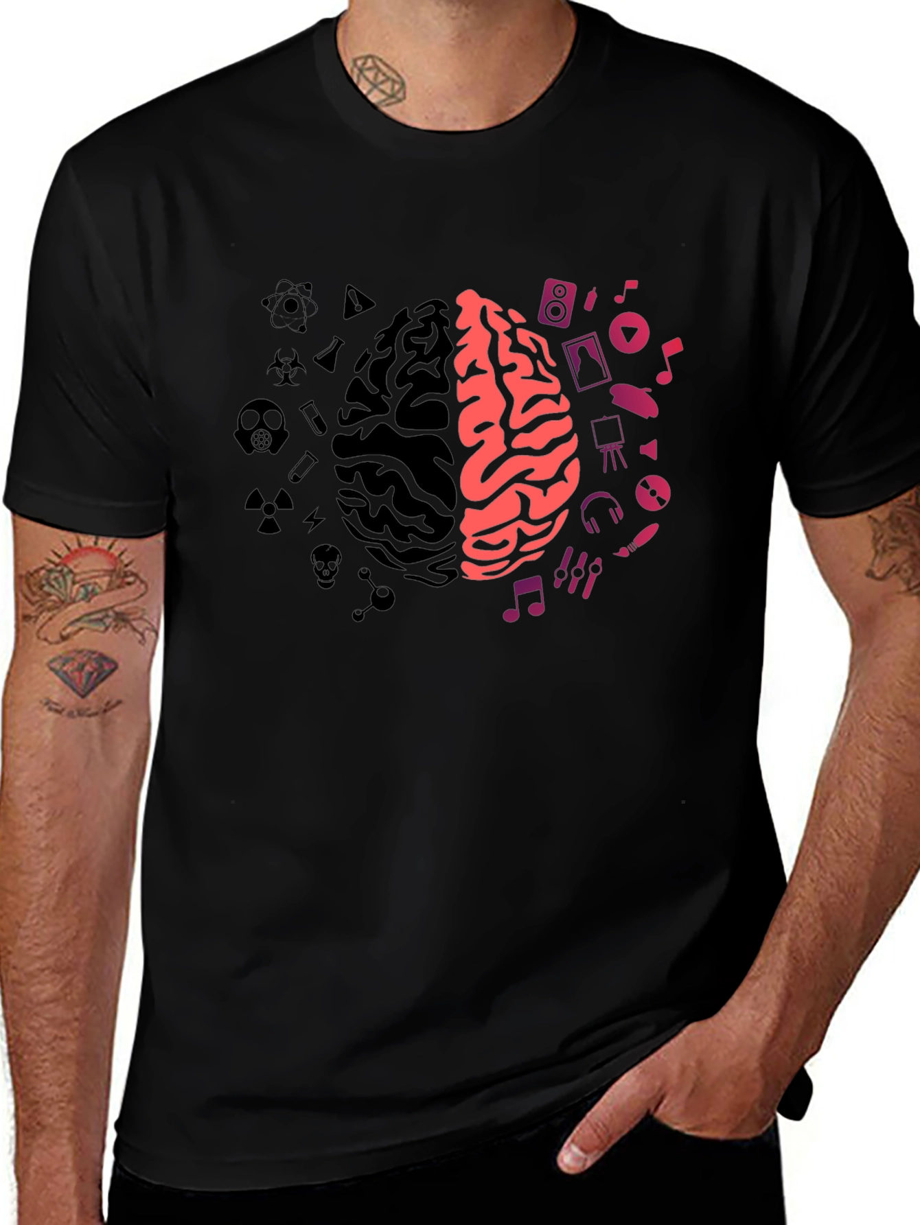 Brain Sides T-Shirt: Science Meets Art