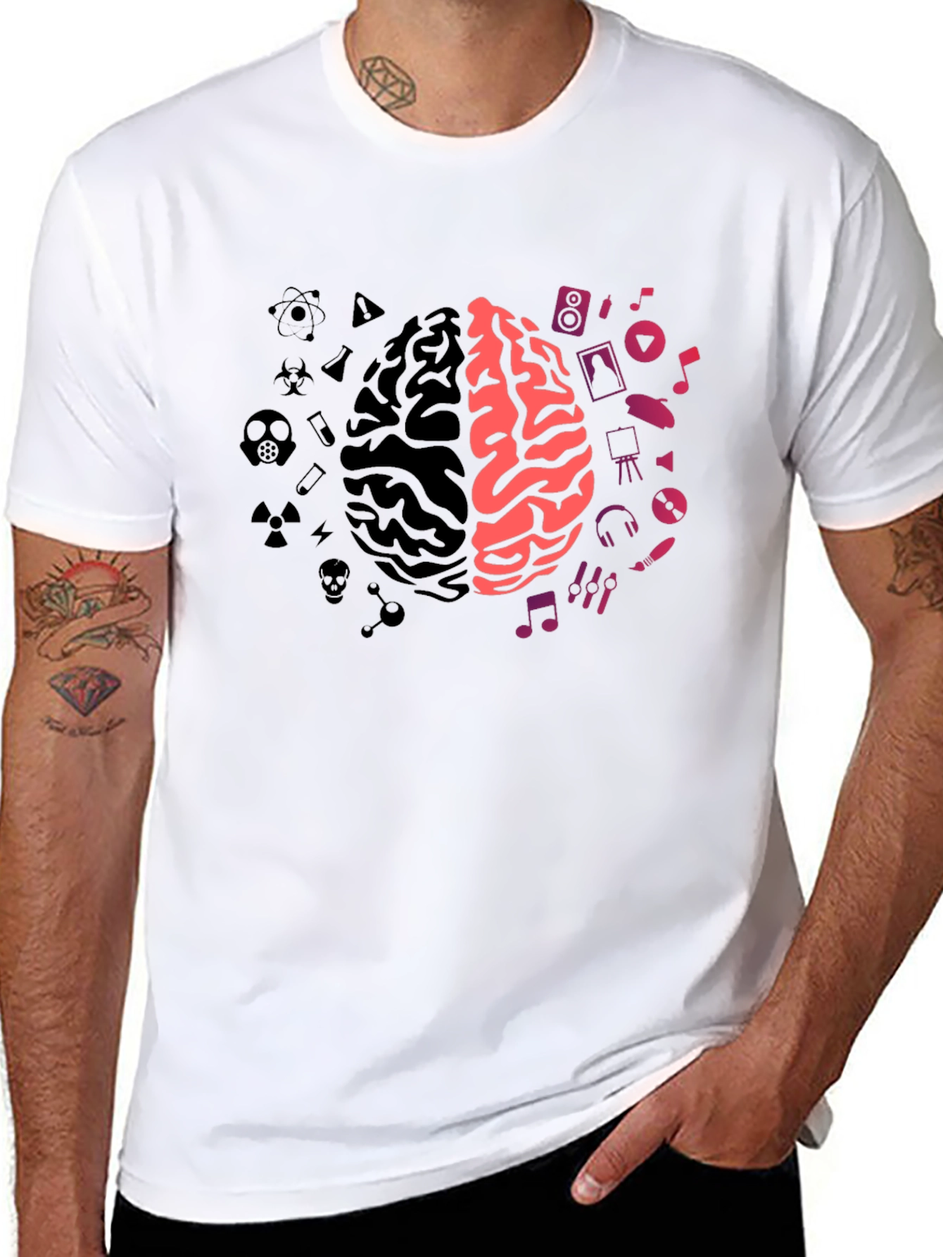Brain Sides T-Shirt: Science Meets Art