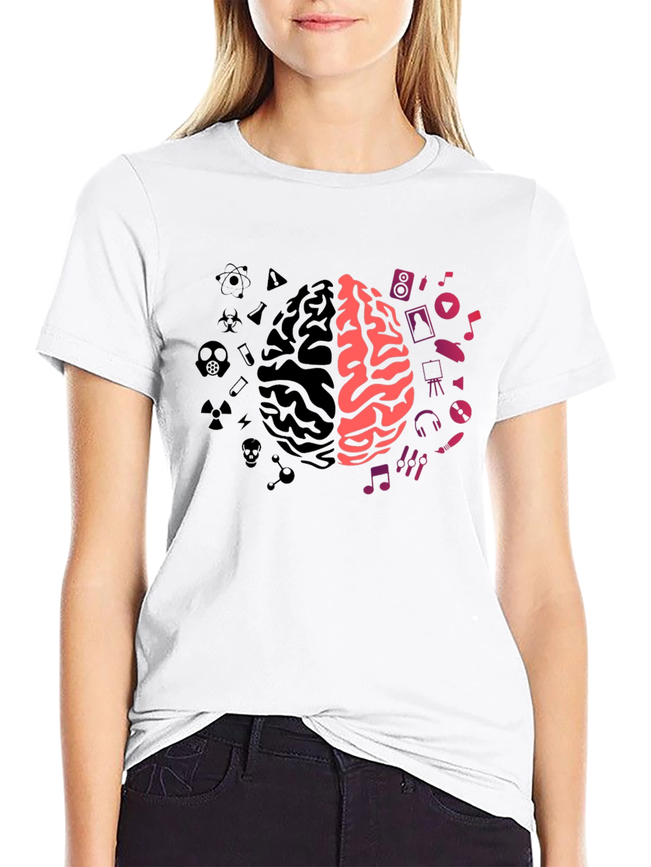 Brain Sides T-Shirt: Science Meets Art
