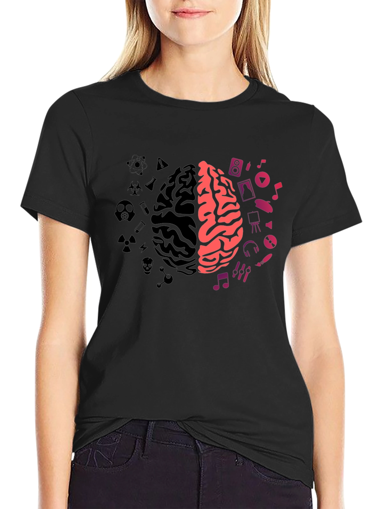 Brain Sides T-Shirt: Science Meets Art