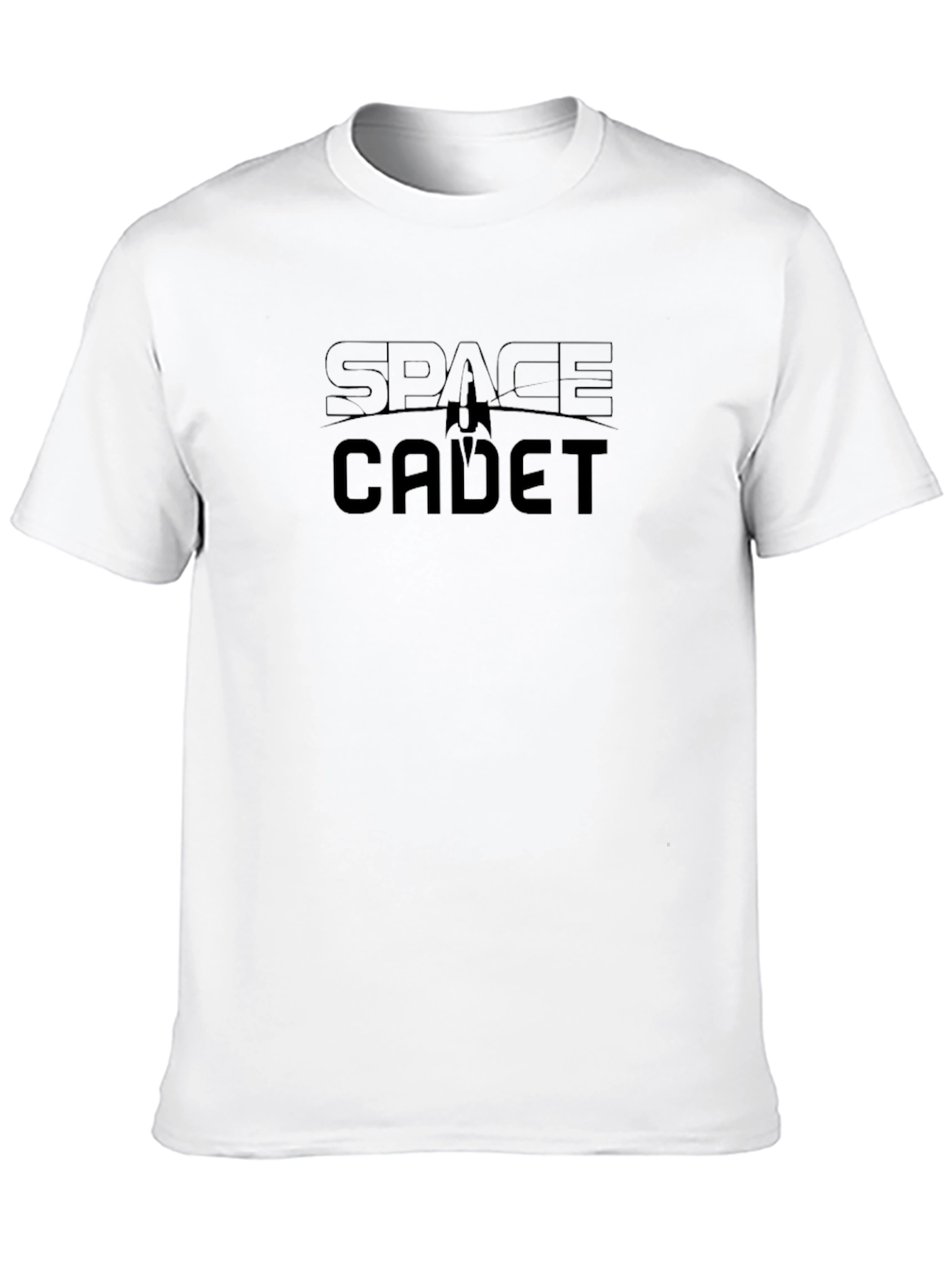 Space Cadet Black T-Shirt - Sci-Fi Design