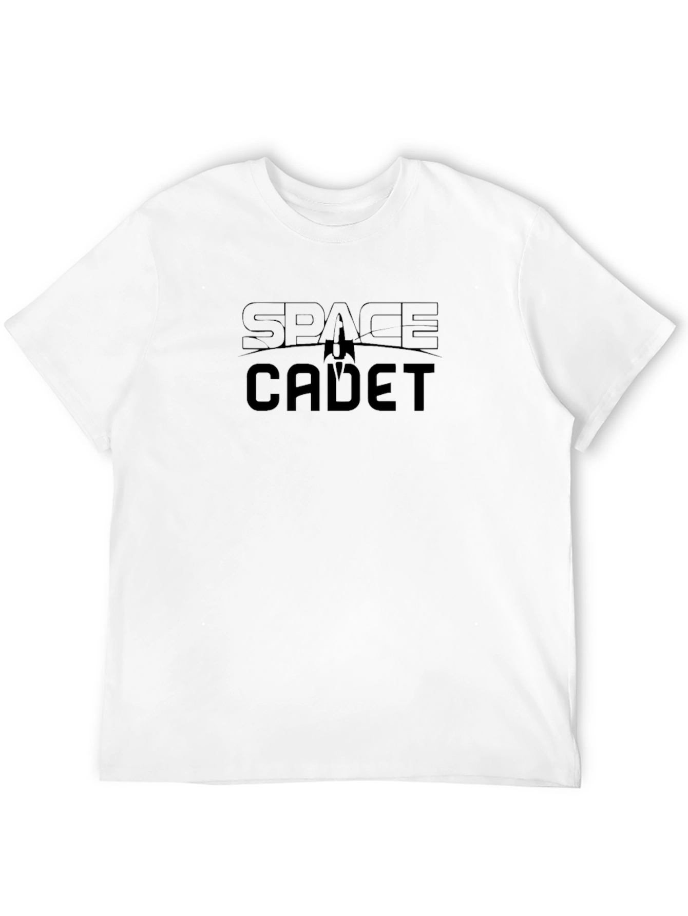 Space Cadet Black T-Shirt - Sci-Fi Design