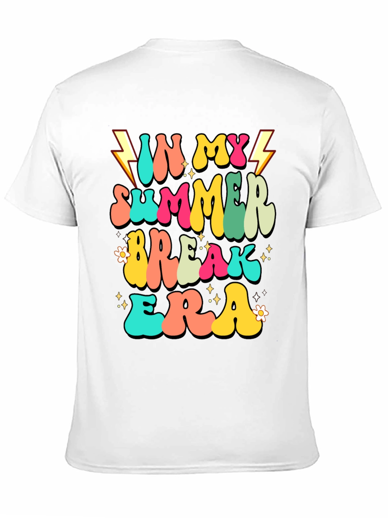 Summer Break Era Black Graphic Tee