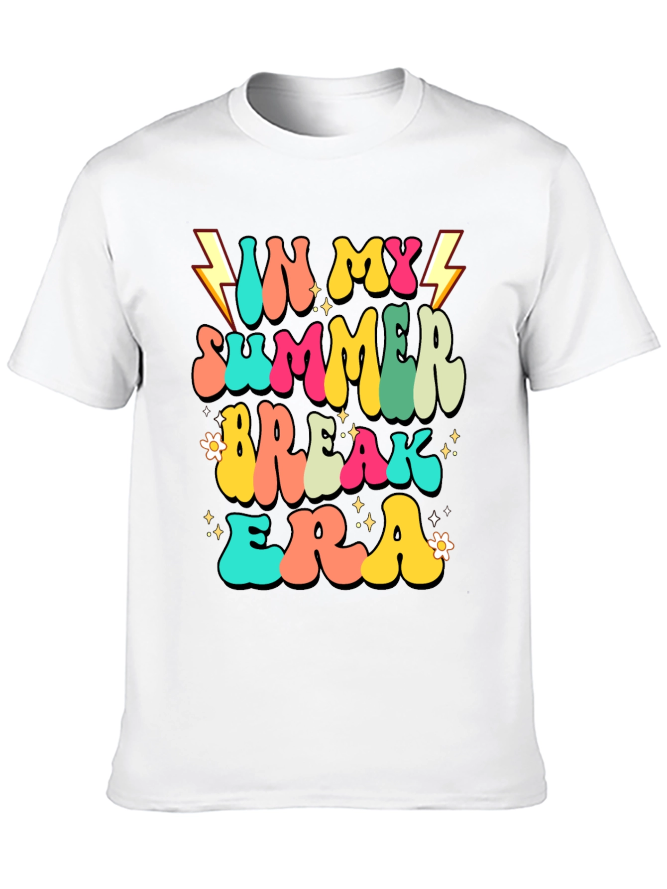 Summer Break Era Black Graphic Tee