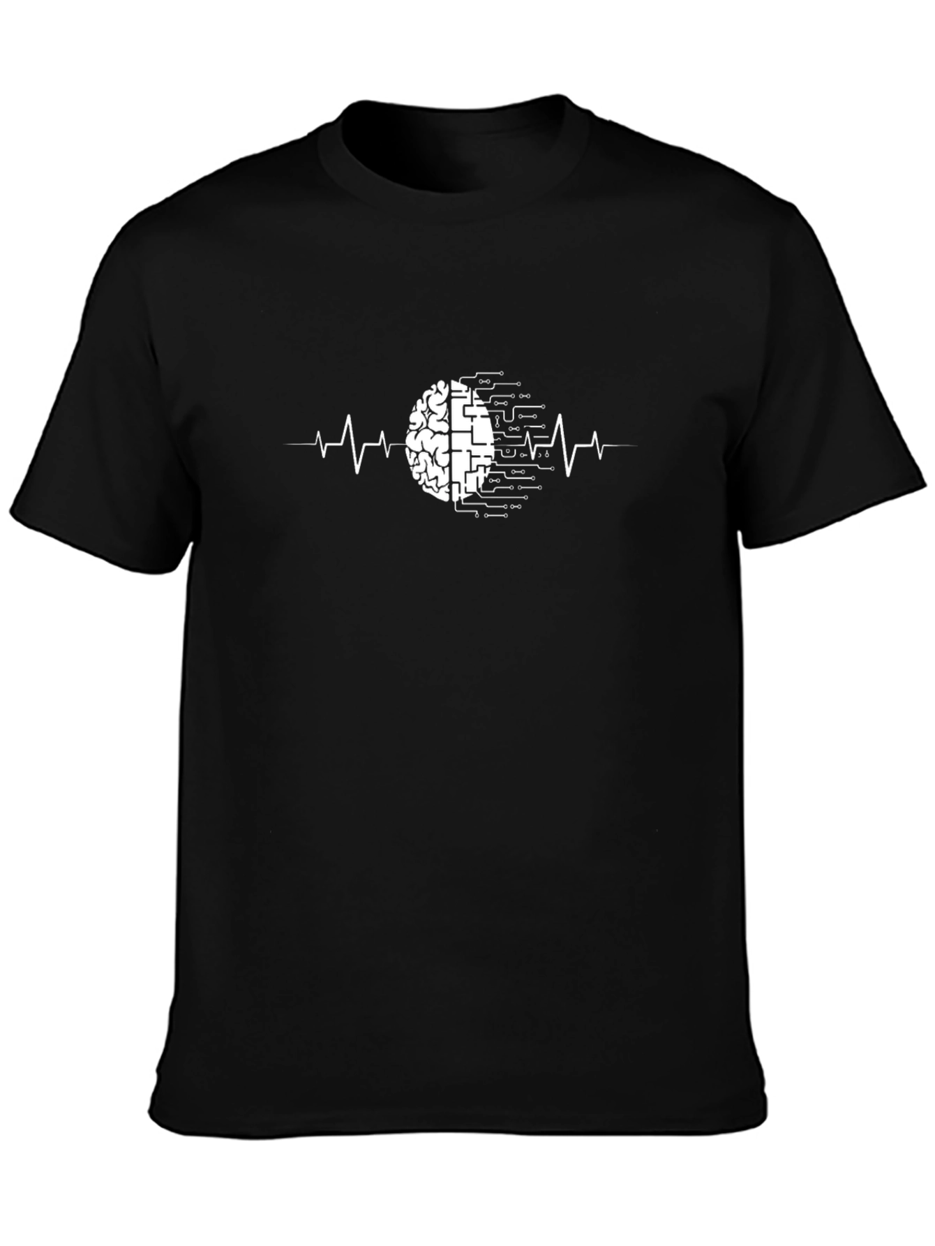 Brain Circuitry Graphic Tee - Mens Black T-Shirt