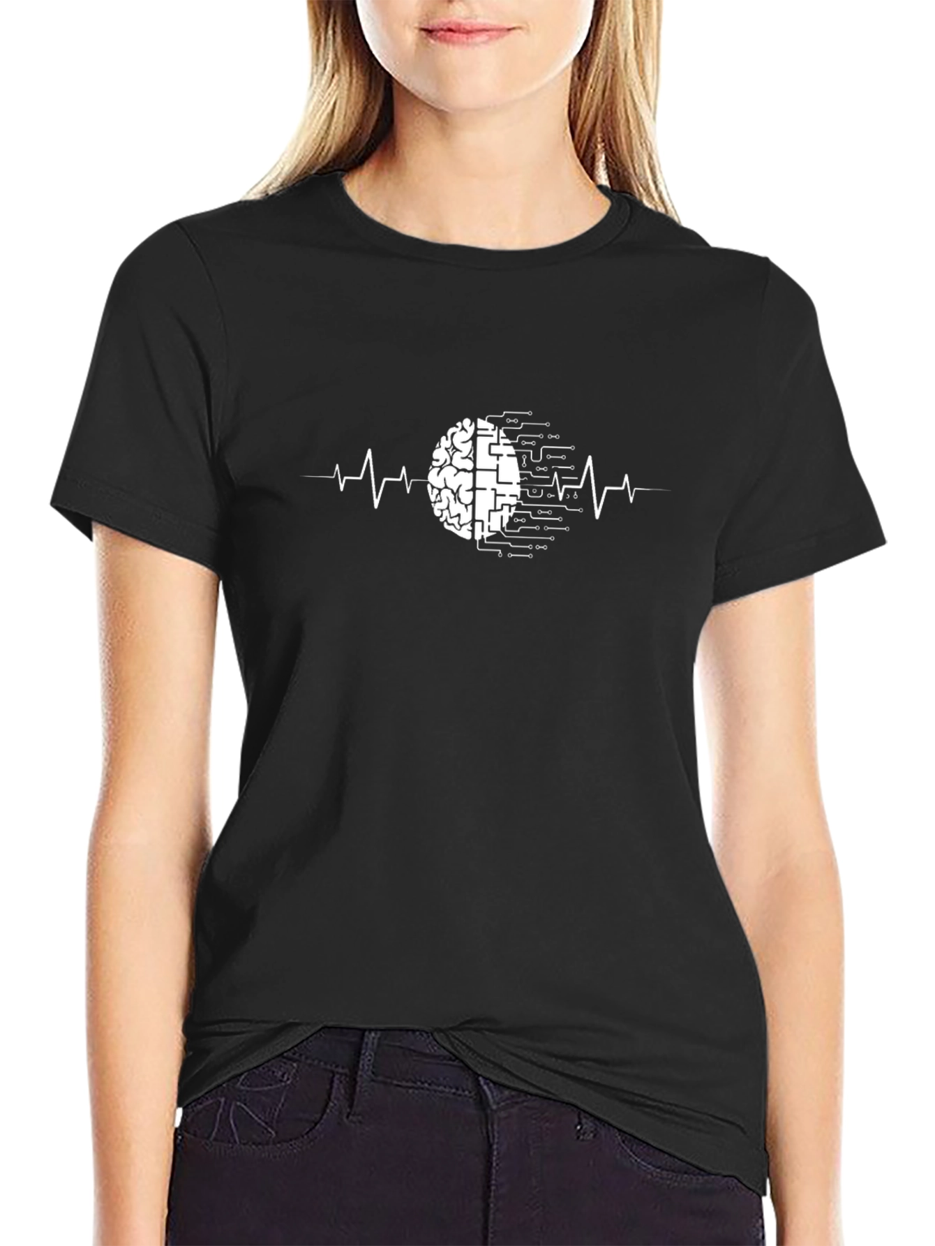 Brain Circuitry Graphic Tee - Mens Black T-Shirt