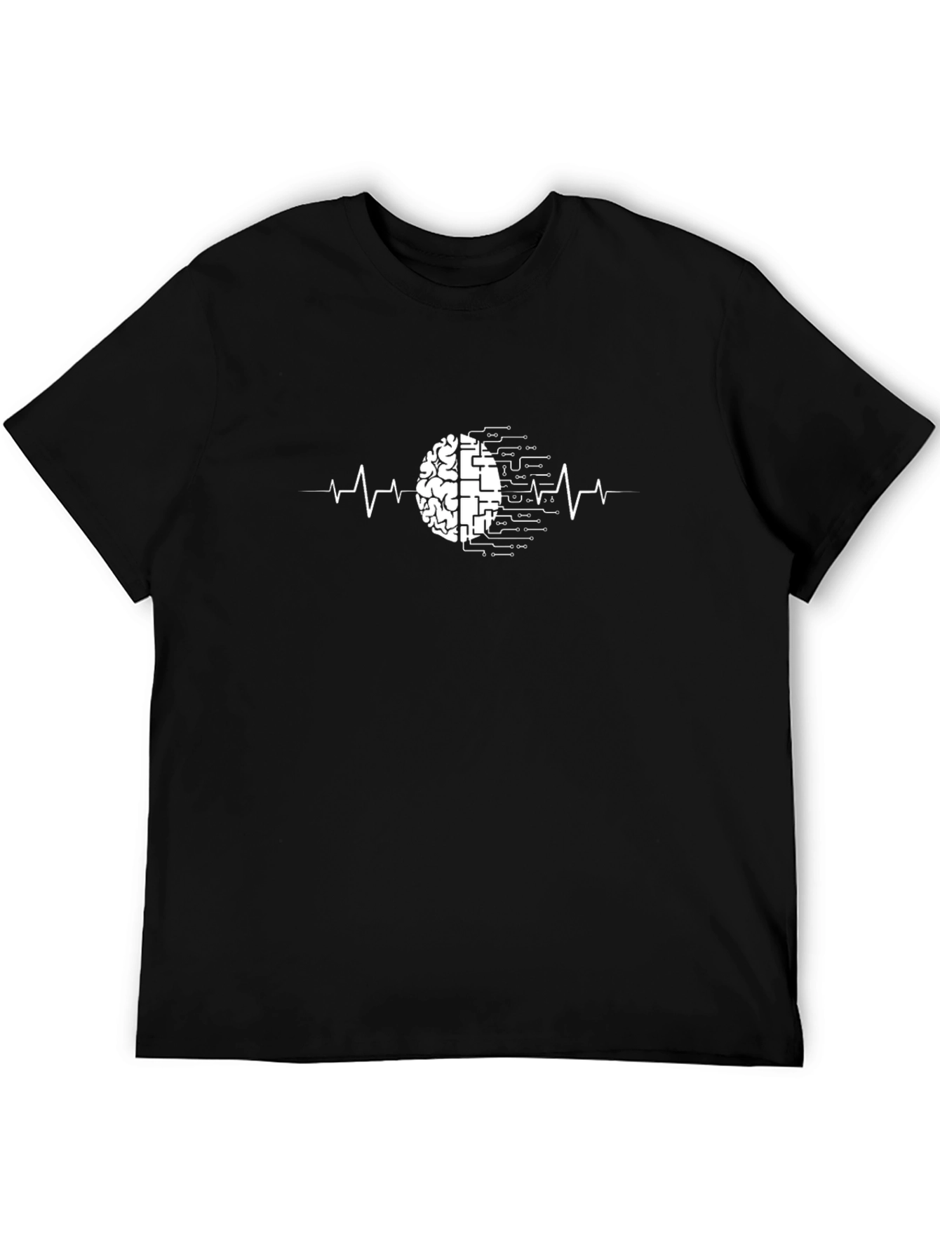 Brain Circuitry Graphic Tee - Mens Black T-Shirt