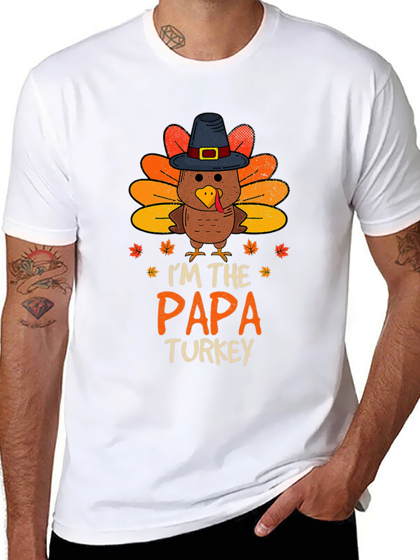 Im the Papa Turkey T-Shirt - Thanksgiving Apparel