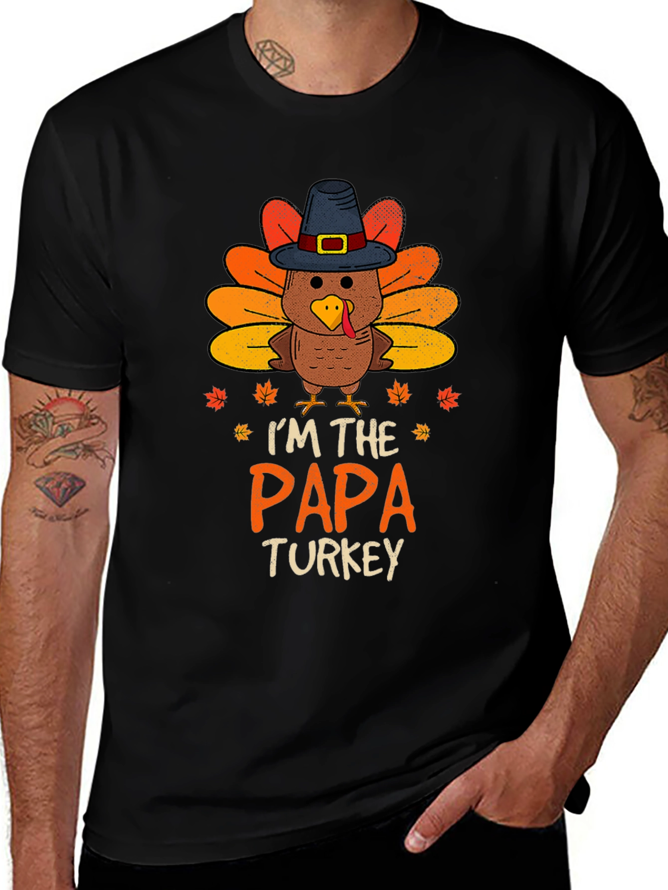 Im the Papa Turkey T-Shirt - Thanksgiving Apparel