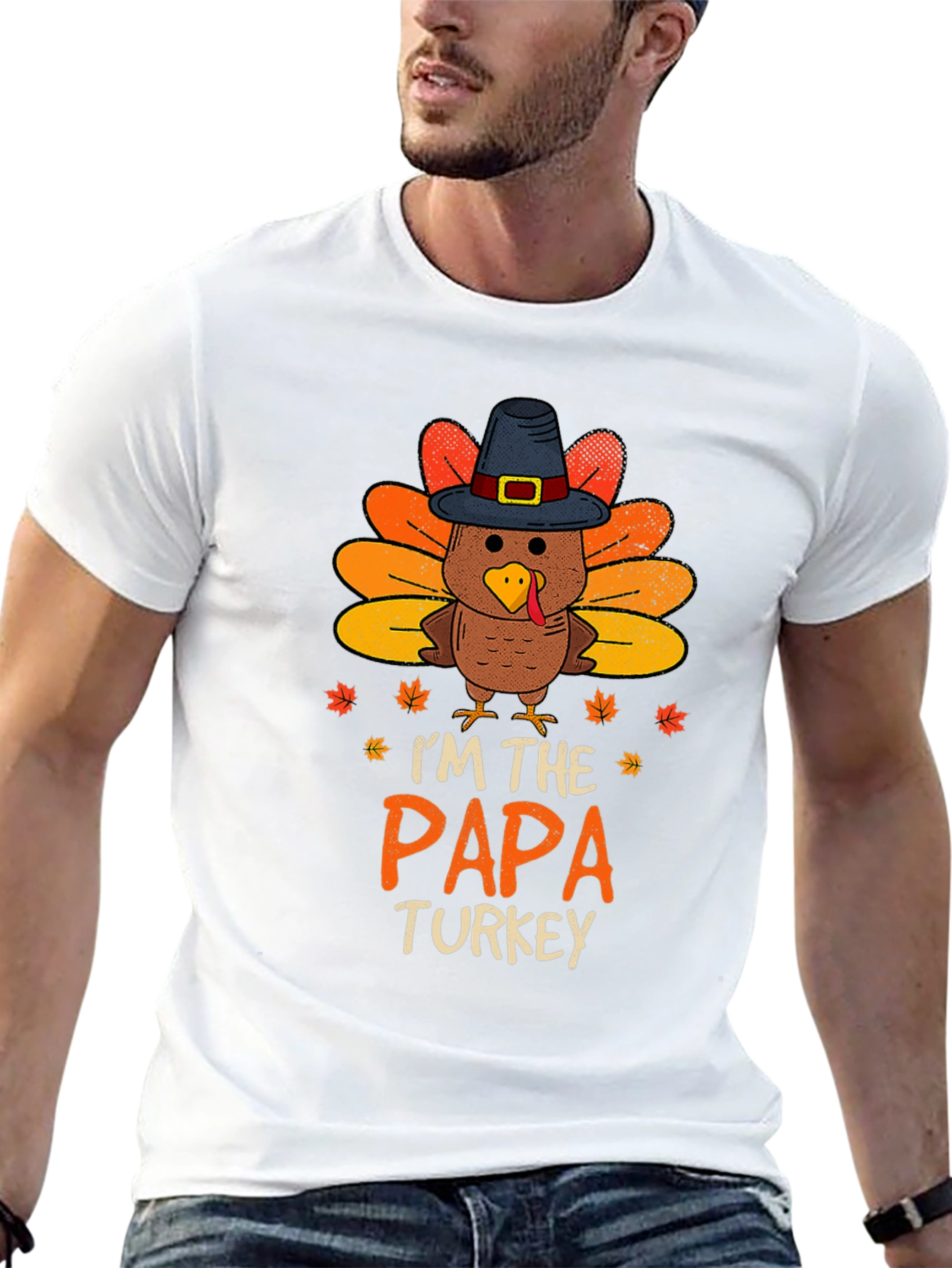 Im the Papa Turkey T-Shirt - Thanksgiving Apparel