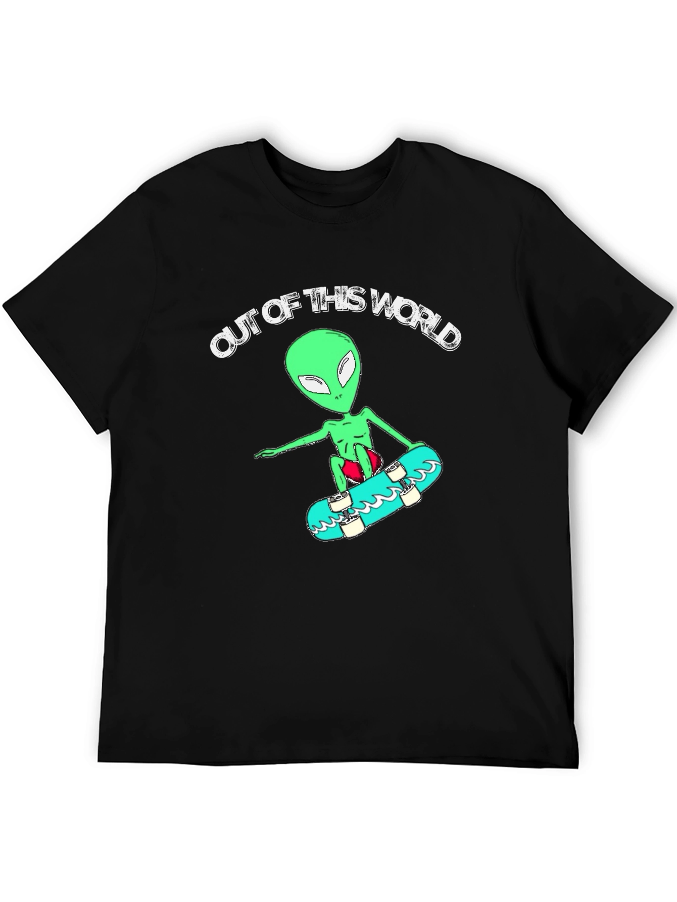 Out of This World Alien Skateboard T-Shirt