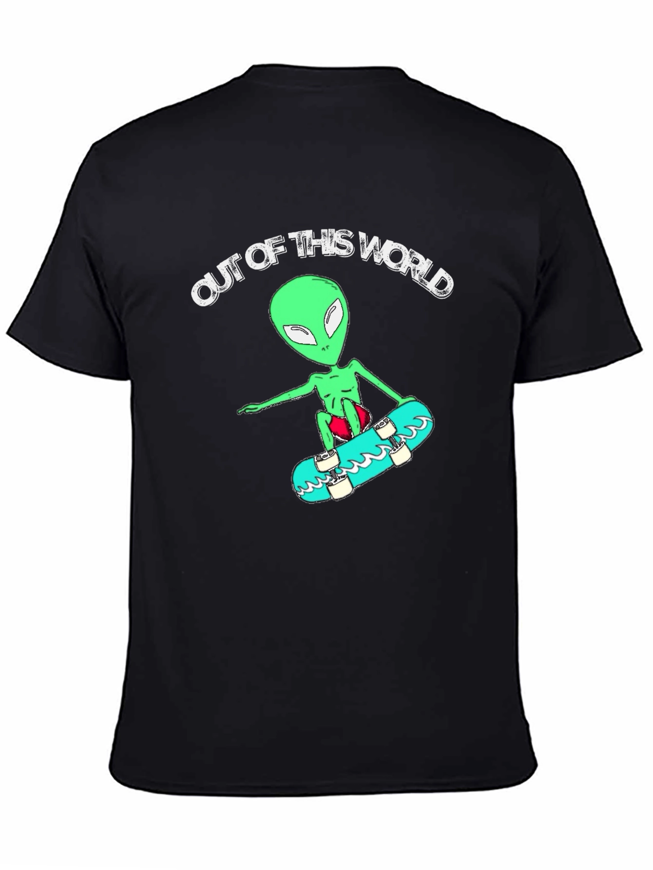 Out of This World Alien Skateboard T-Shirt