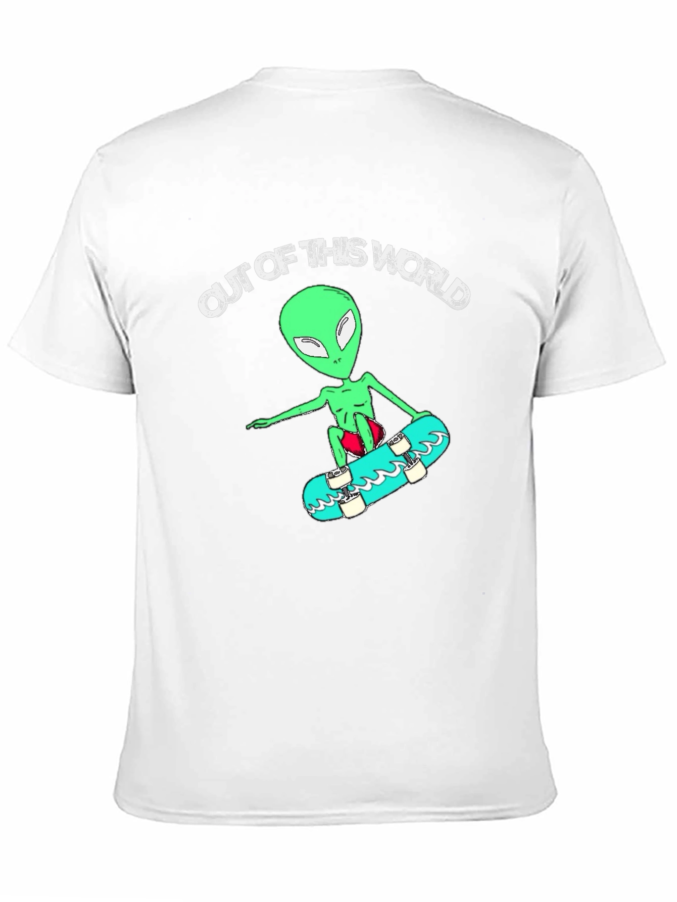 Out of This World Alien Skateboard T-Shirt