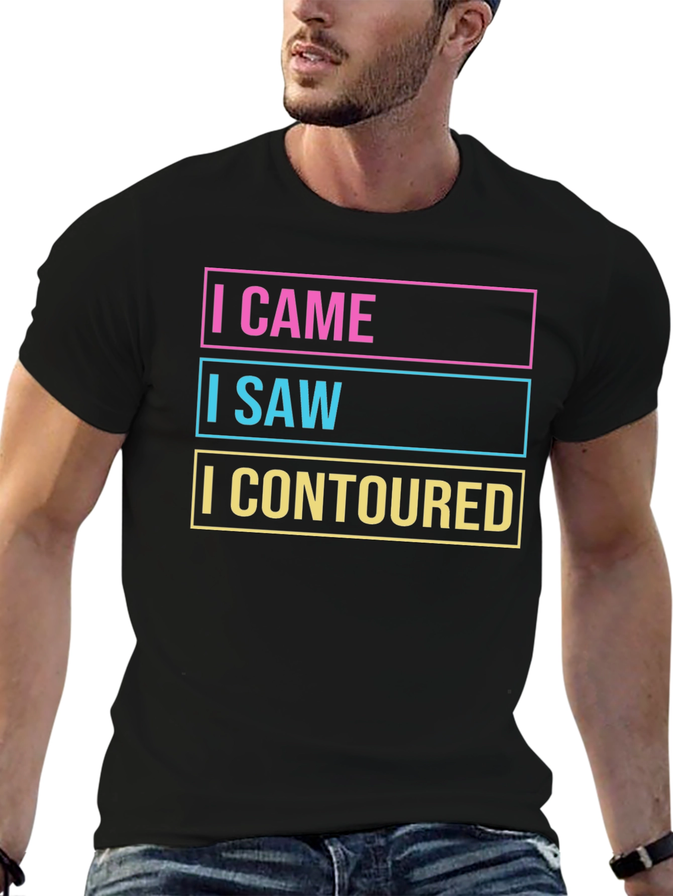 I Came I Saw I Contoured Graphic Tee