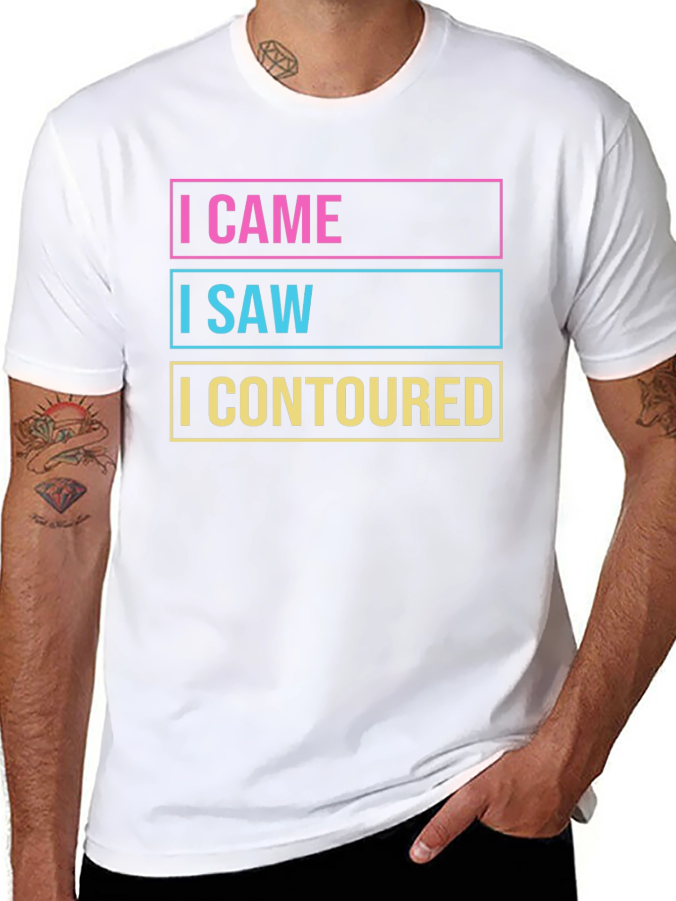 I Came I Saw I Contoured Graphic Tee