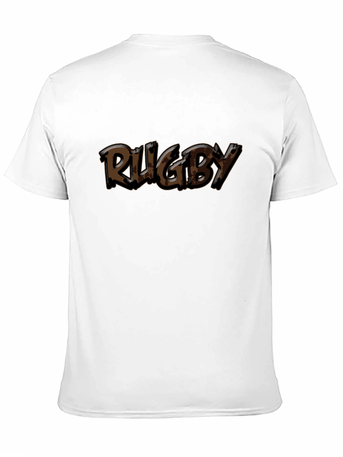 Rugby Graphic Print Black T-Shirt