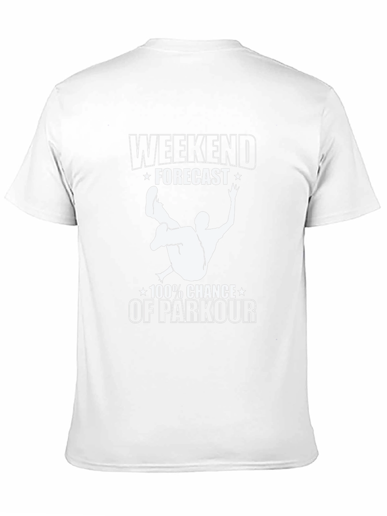 Parkour Forecast Graphic T-Shirt - Black Cotton Tee