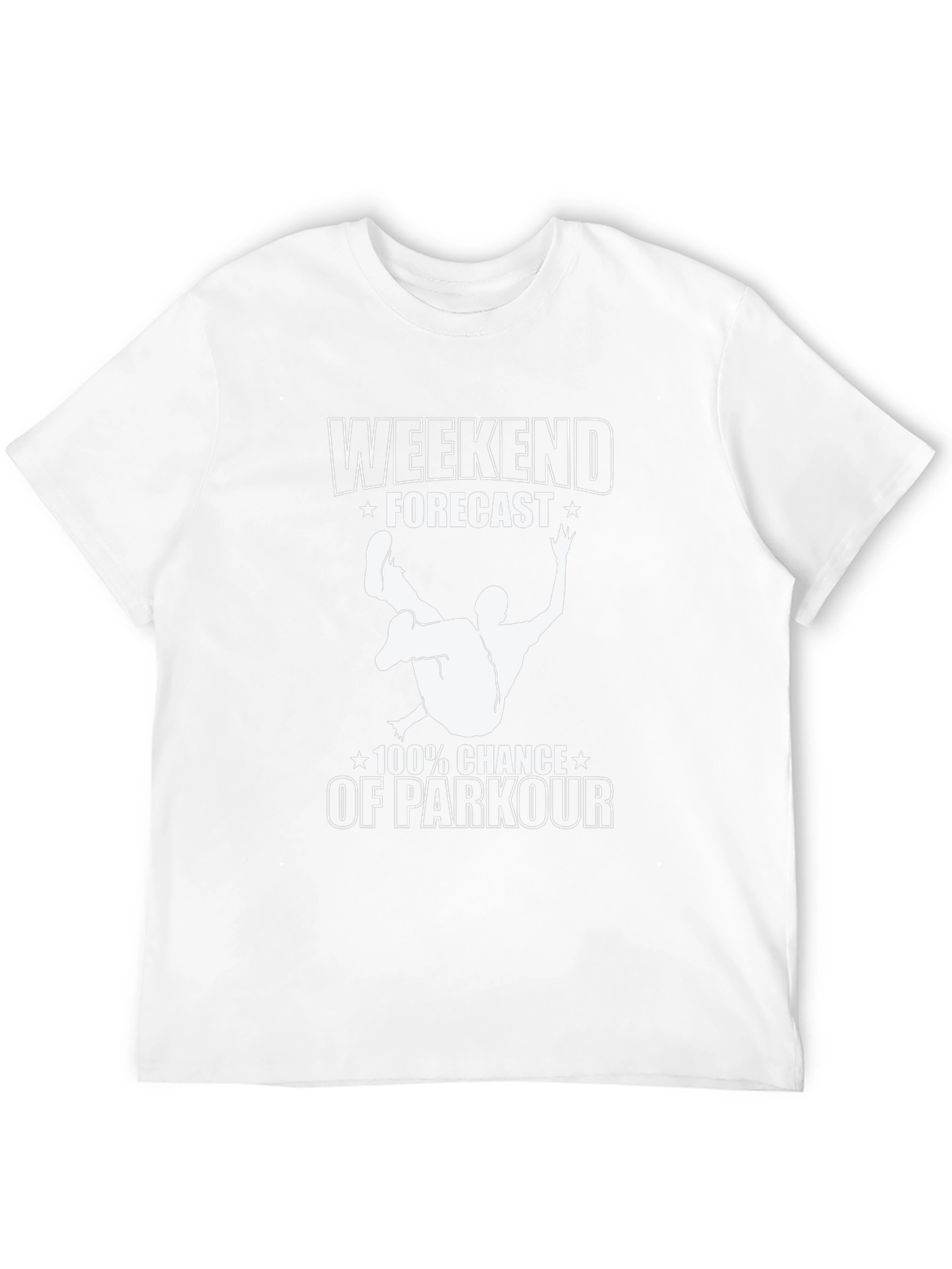 Parkour Forecast Graphic T-Shirt - Black Cotton Tee