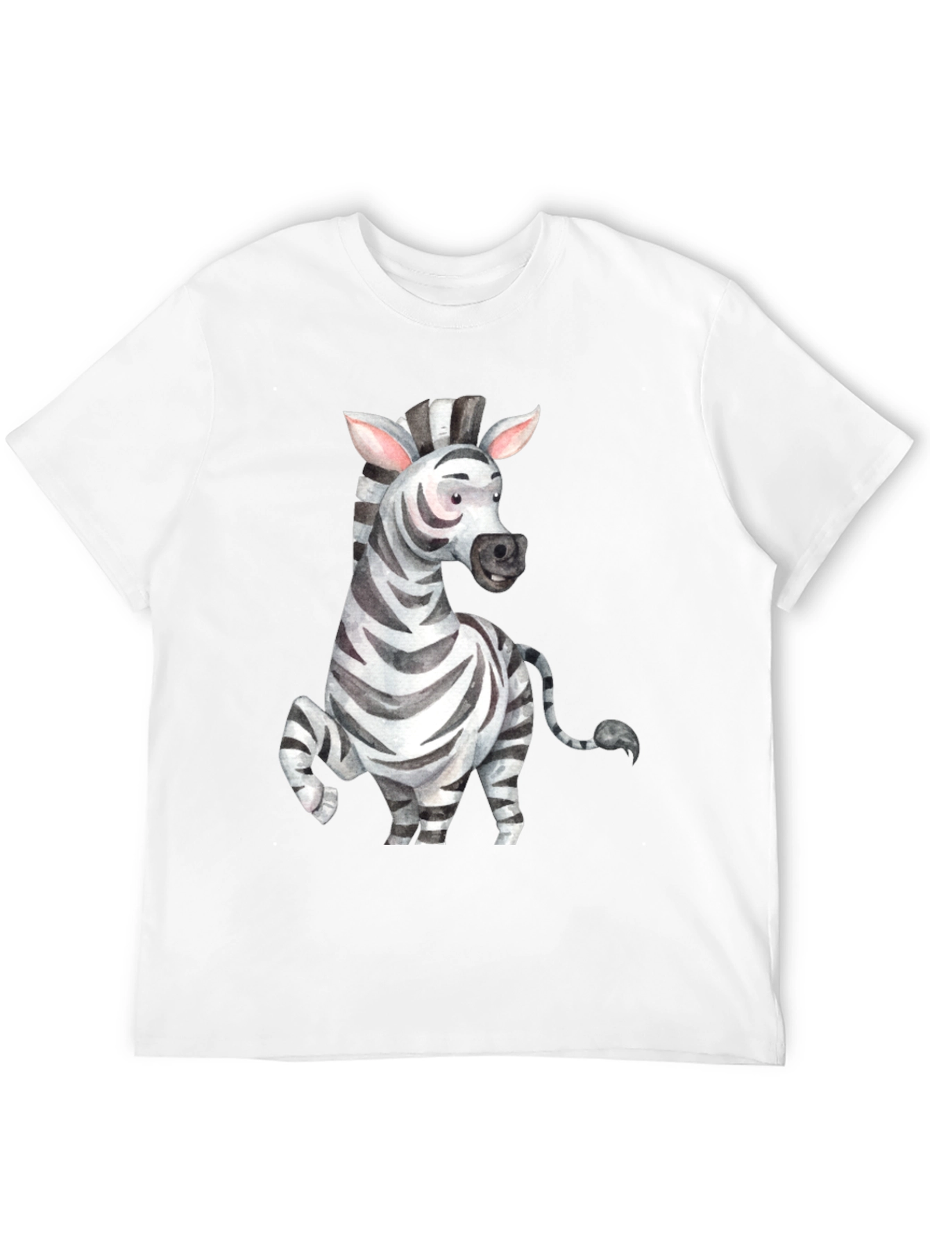 Zebra Graphic Tee - Mens Black T-Shirt