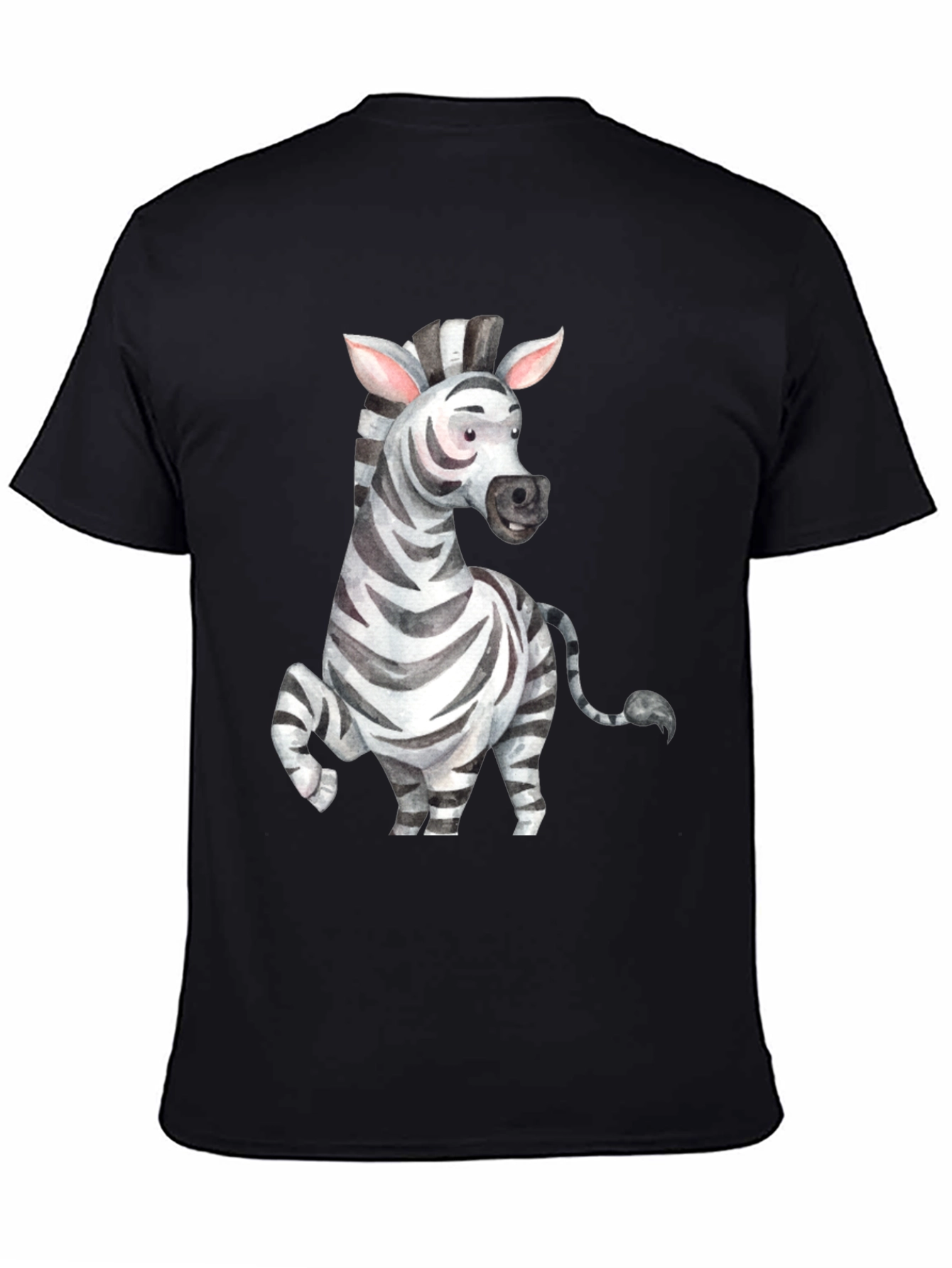Zebra Graphic Tee - Mens Black T-Shirt