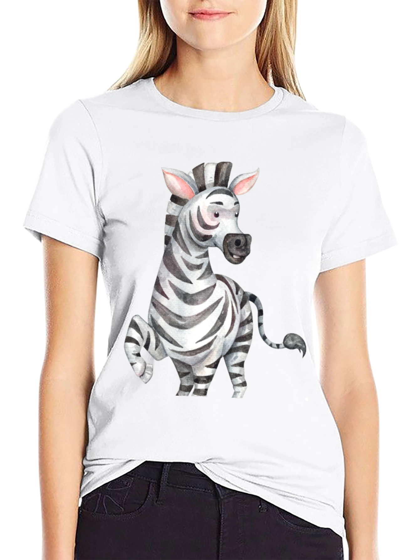 Zebra Graphic Tee - Mens Black T-Shirt