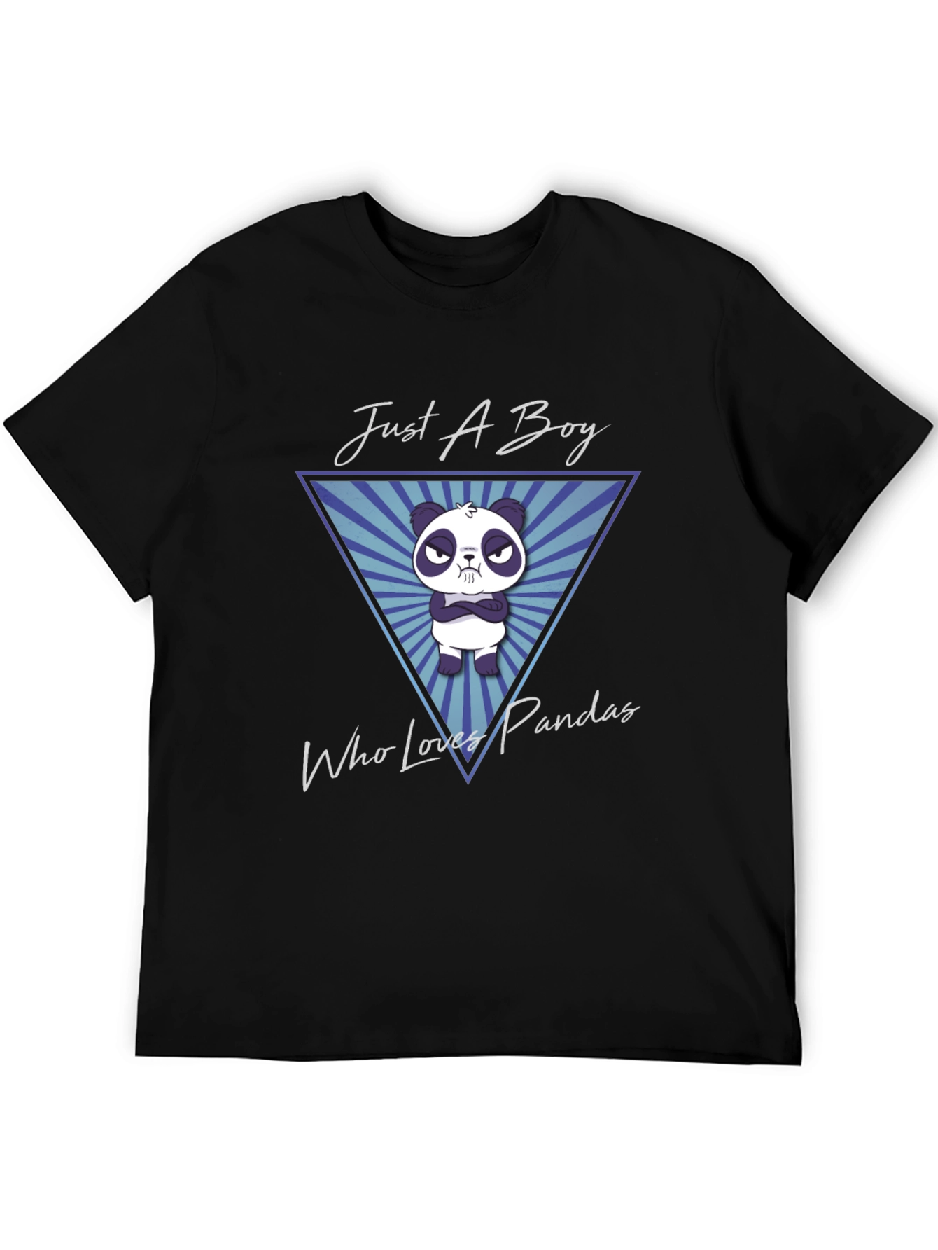 Just A Boy Who Loves Pandas Graphic T-Shirt