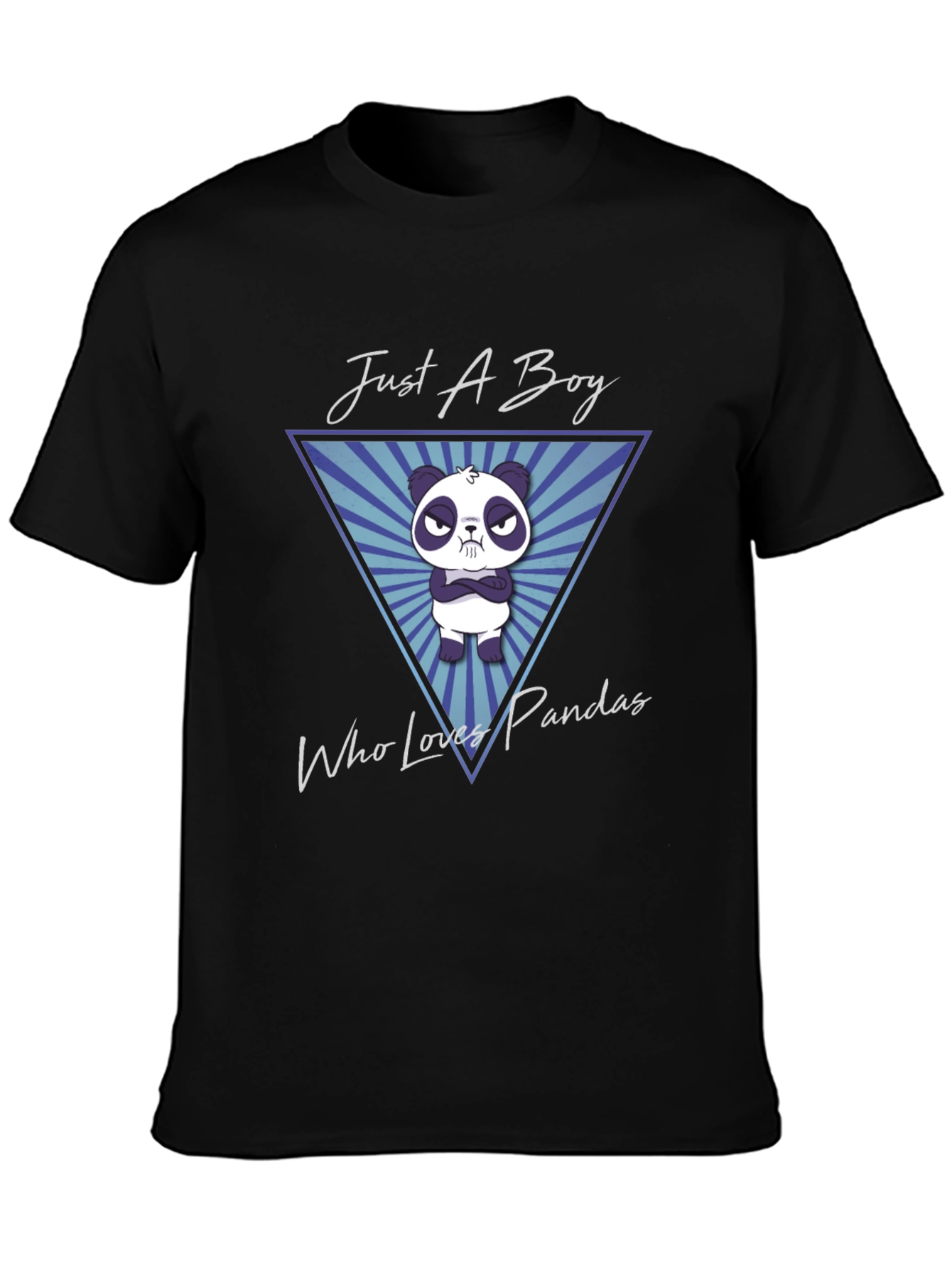 Just A Boy Who Loves Pandas Graphic T-Shirt