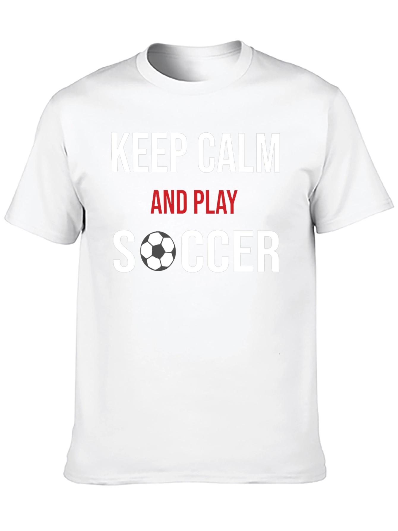 Keep Calm & Play Soccer Graphic T-Shirt