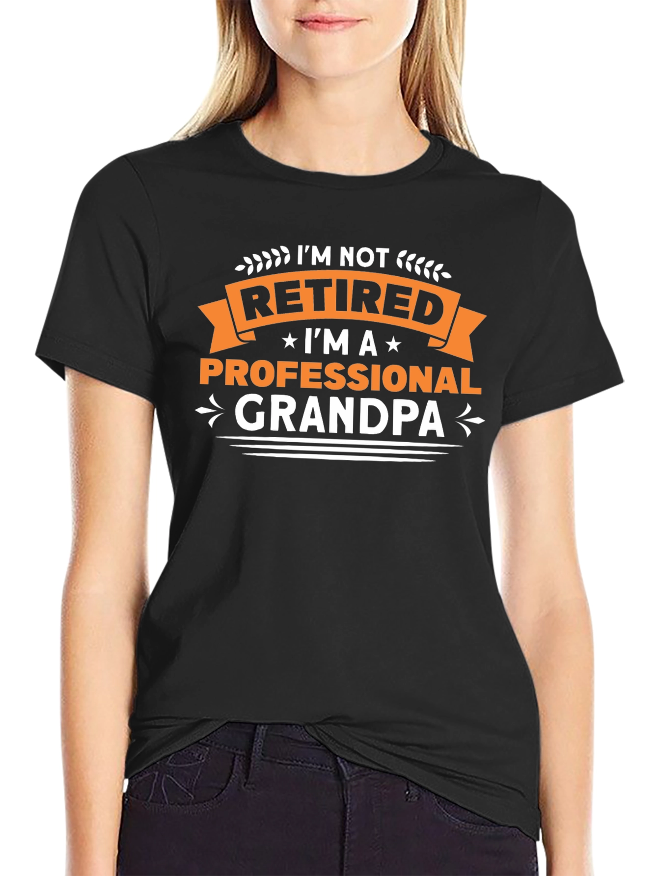 Professional Grandpa Graphic Tee - Black