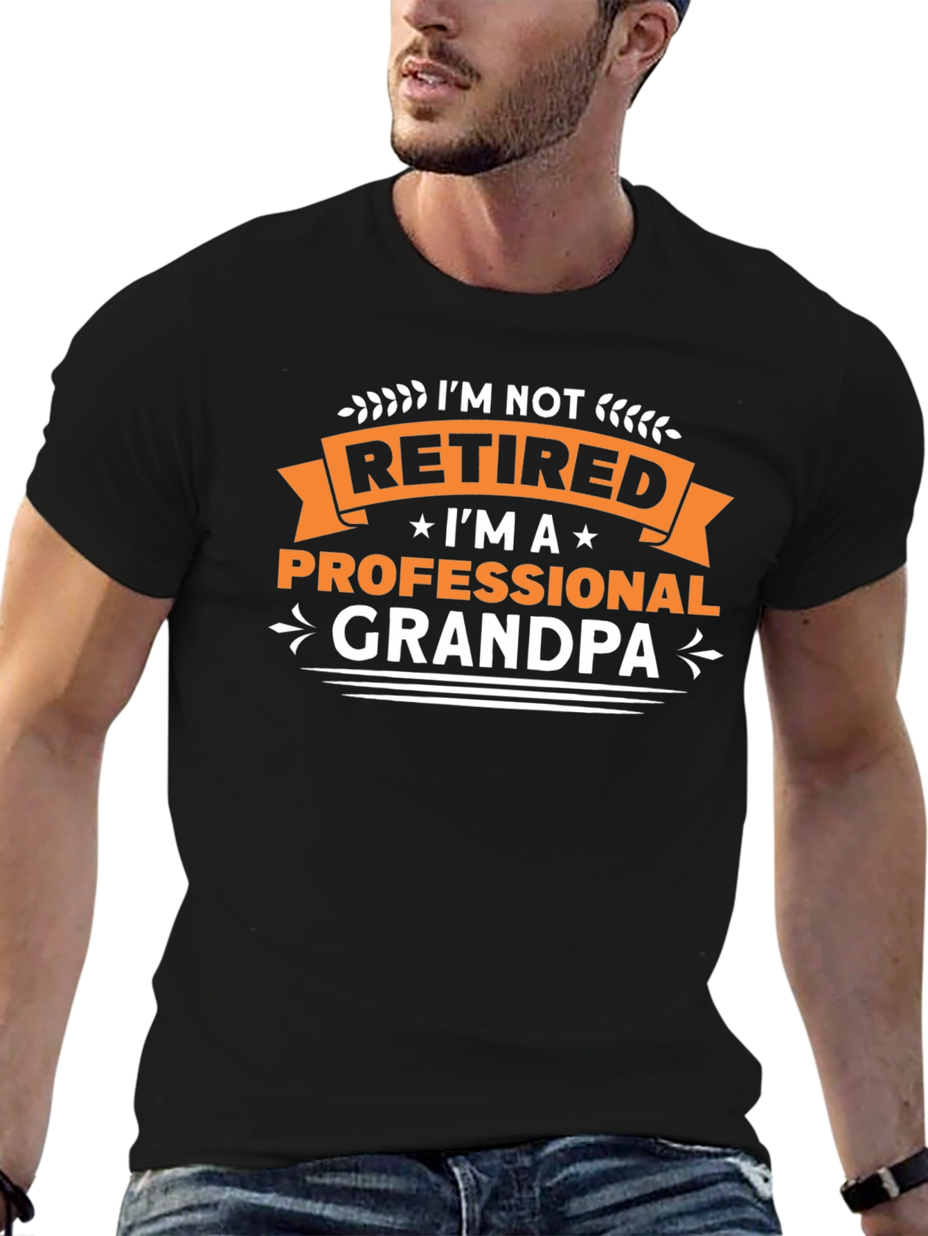 Professional Grandpa Graphic Tee - Black