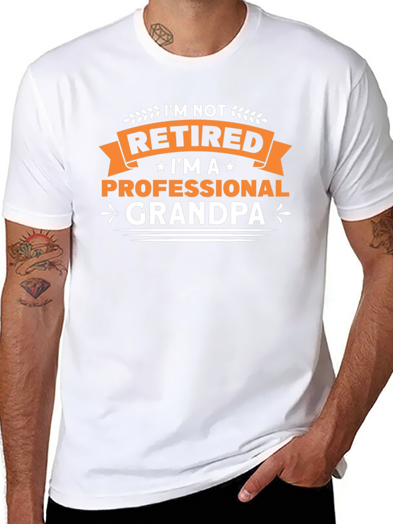 Professional Grandpa Graphic Tee - Black