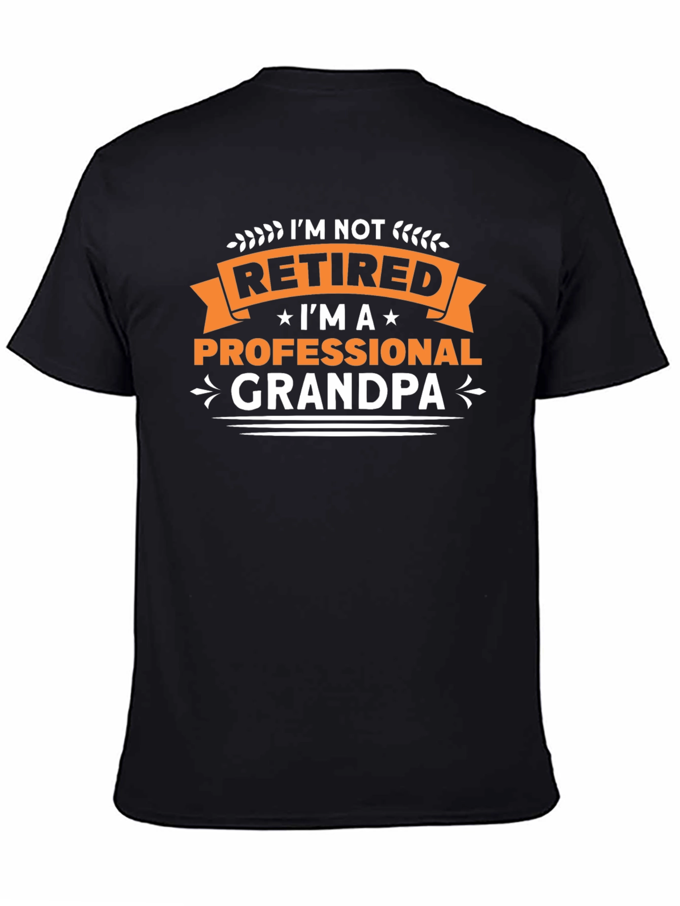 Professional Grandpa Graphic Tee - Black