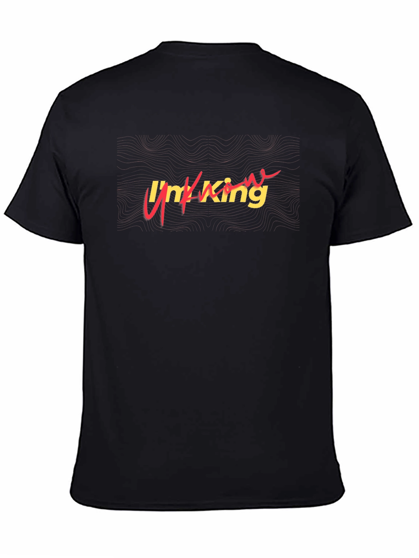 Im King Black Graphic Tee Shirt