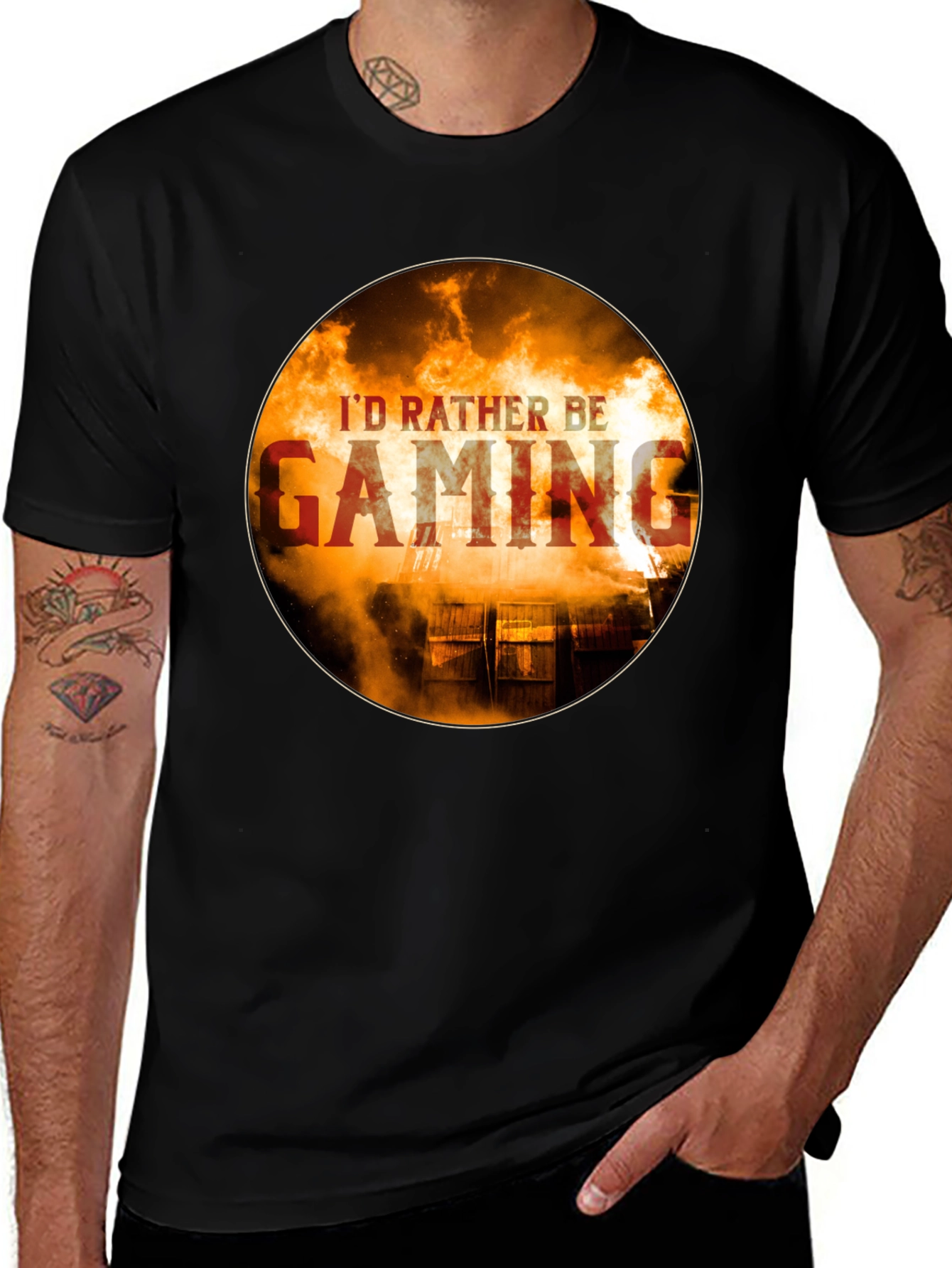 Id Rather Be Gaming T-Shirt - Gamer Style