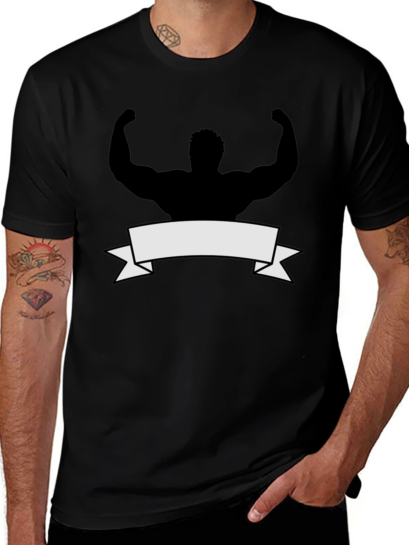 Muscle Silhouette Graphic Tee