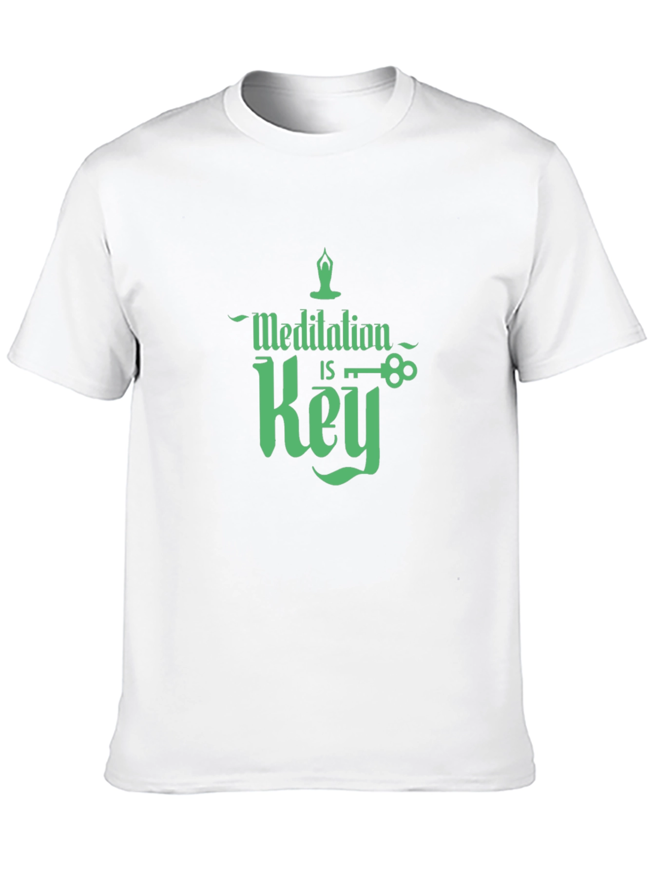 Meditation is Key Graphic T-Shirt - Black