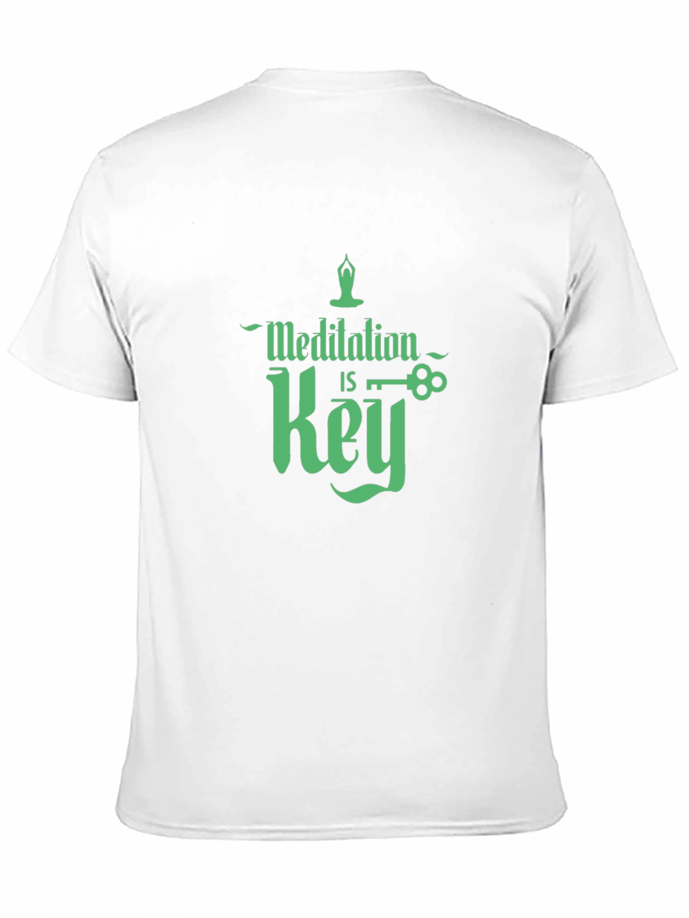 Meditation is Key Graphic T-Shirt - Black