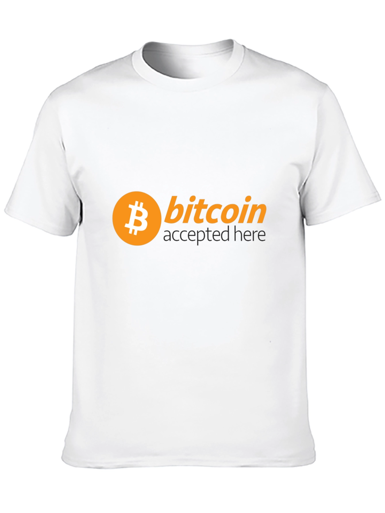 Bitcoin Accepted Here Black T-Shirt - Crypto Currency Tee
