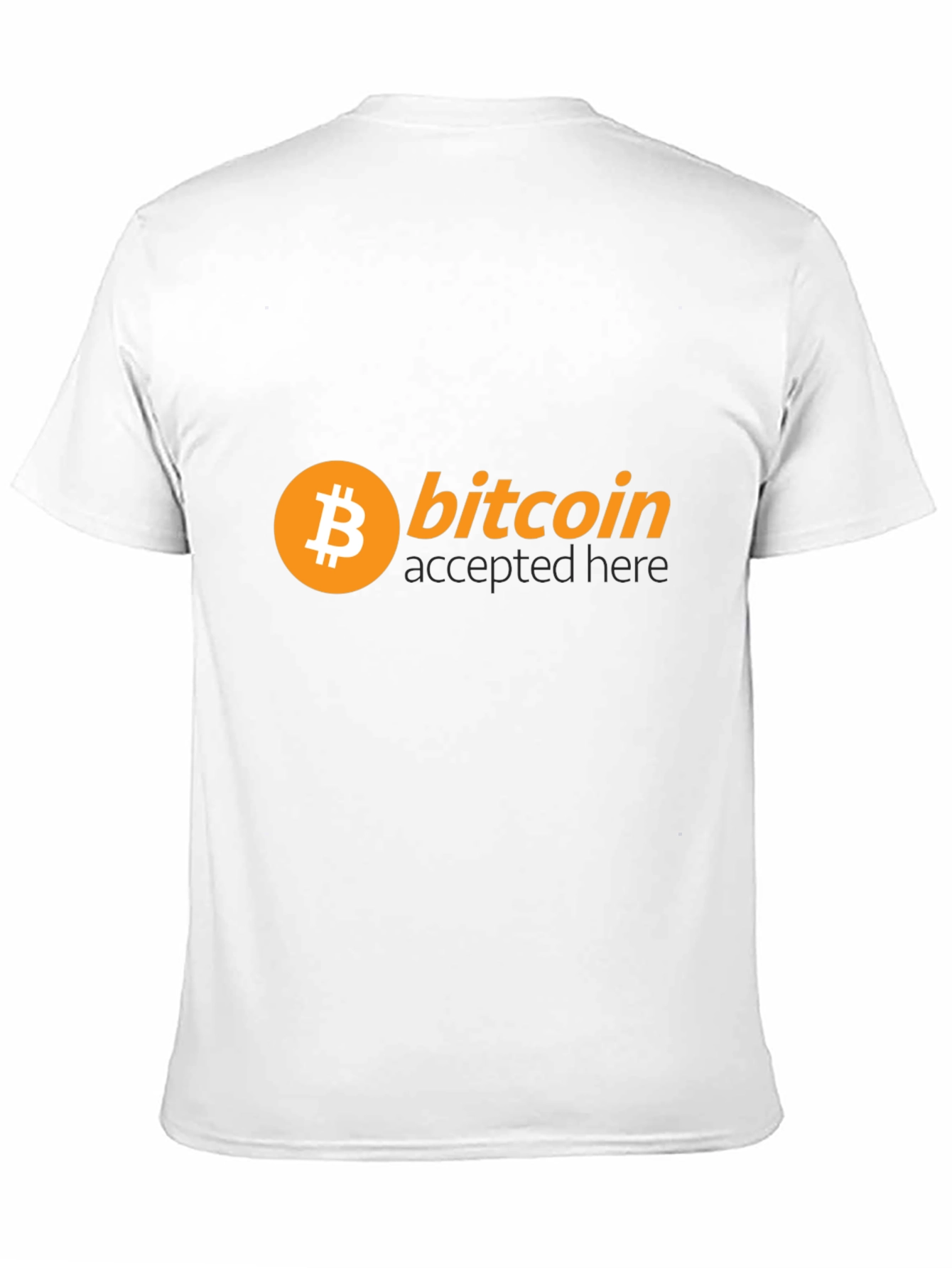 Bitcoin Accepted Here Black T-Shirt - Crypto Currency Tee