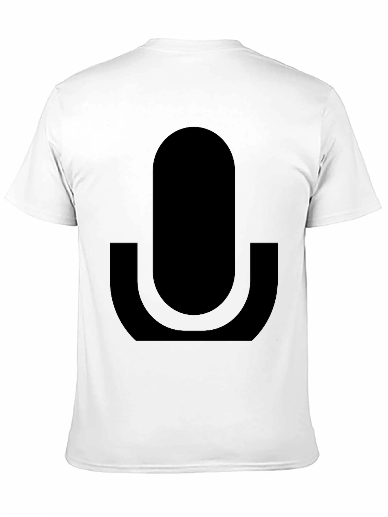Black Microphone Graphic T-Shirt