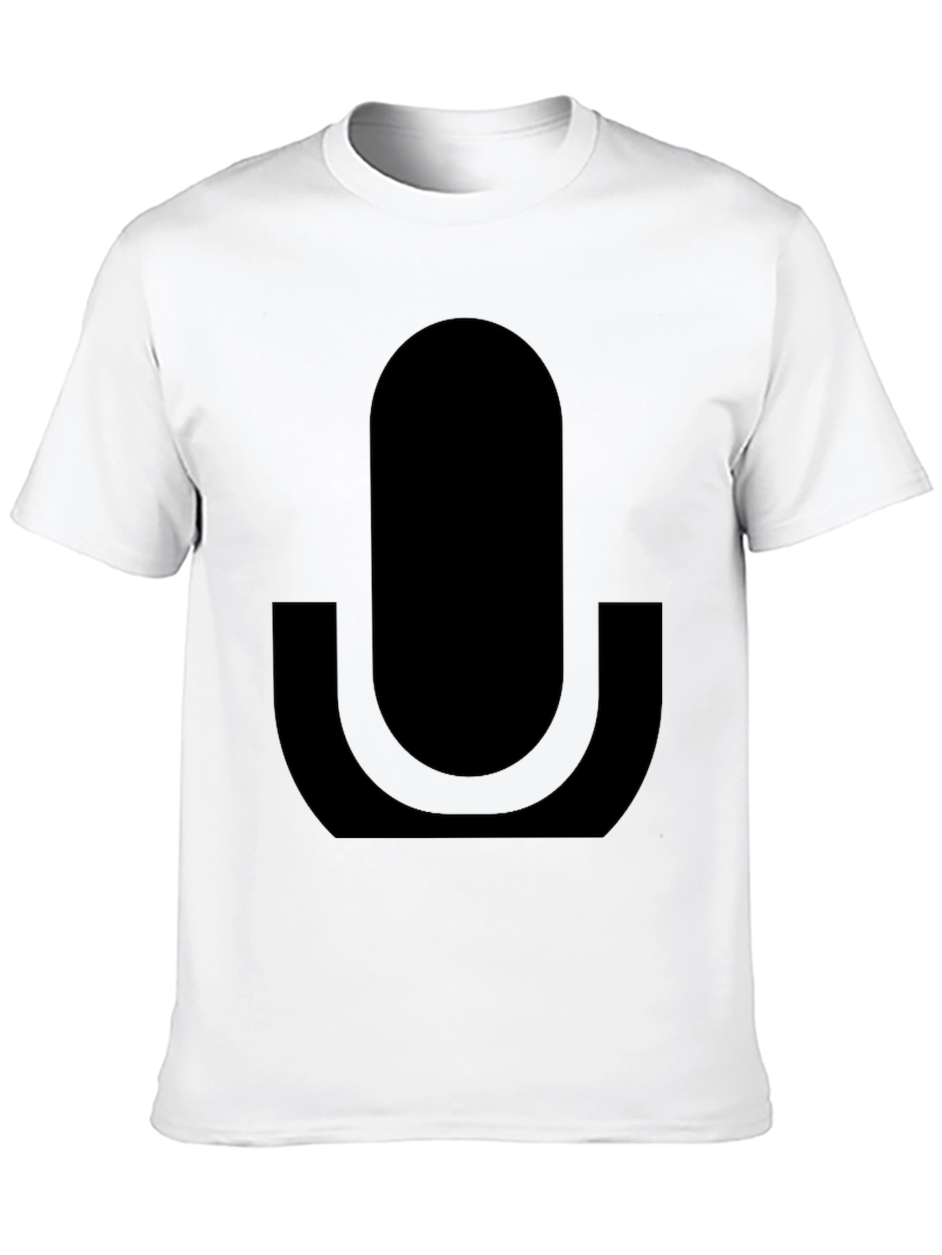 Black Microphone Graphic T-Shirt