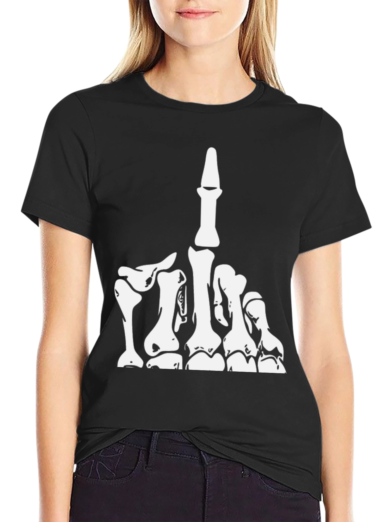 Skeleton Hand Graphic Tee