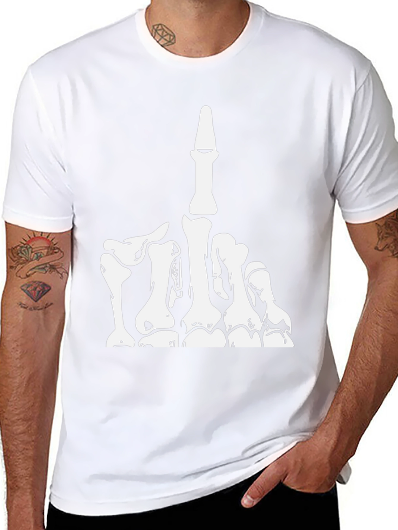 Skeleton Hand Graphic Tee