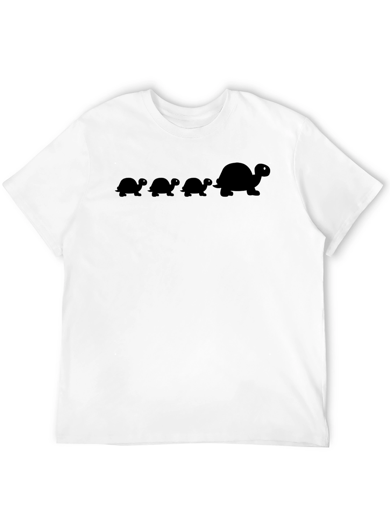 Turtle Family Black Tee