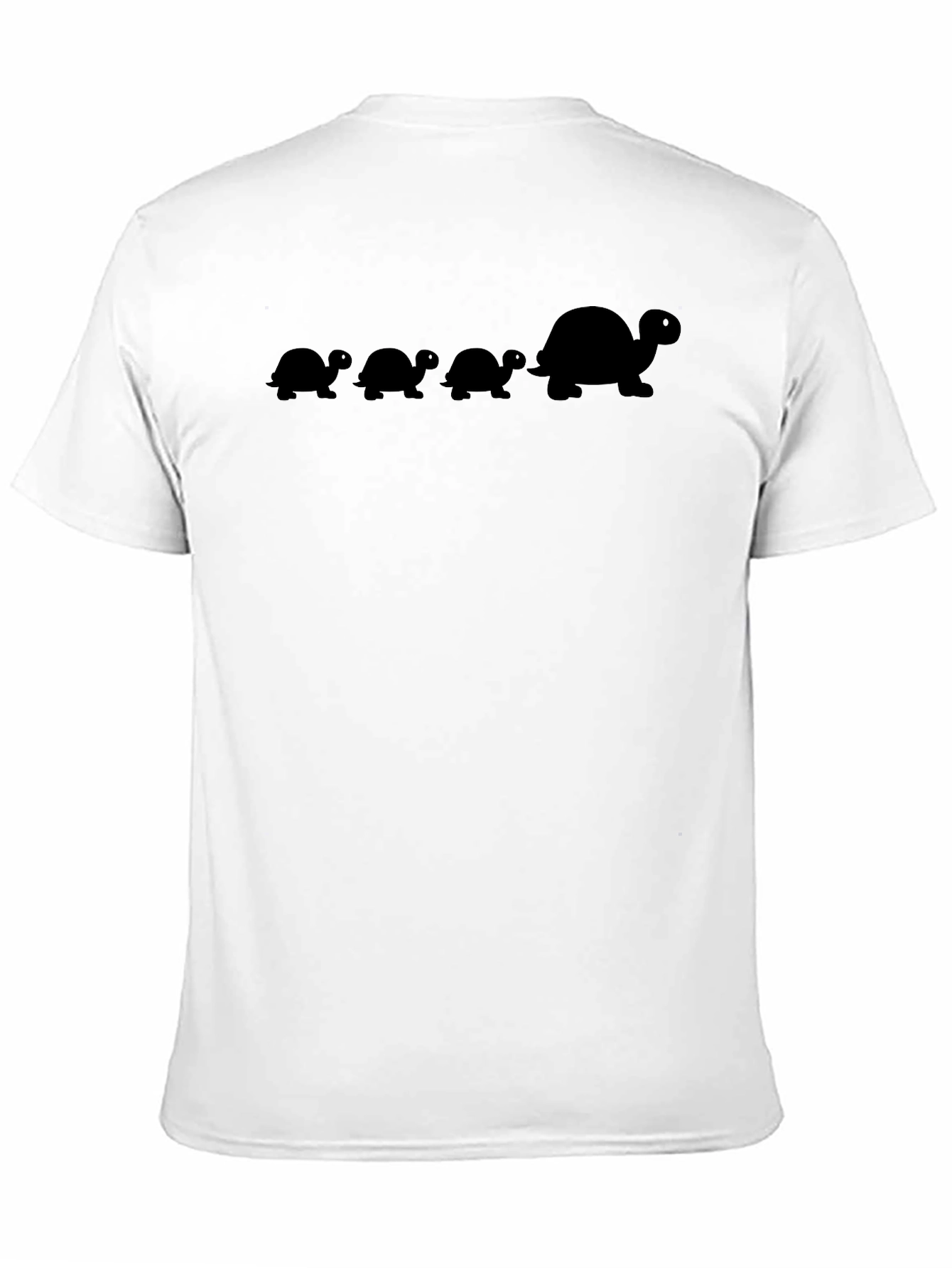 Turtle Family Black Tee