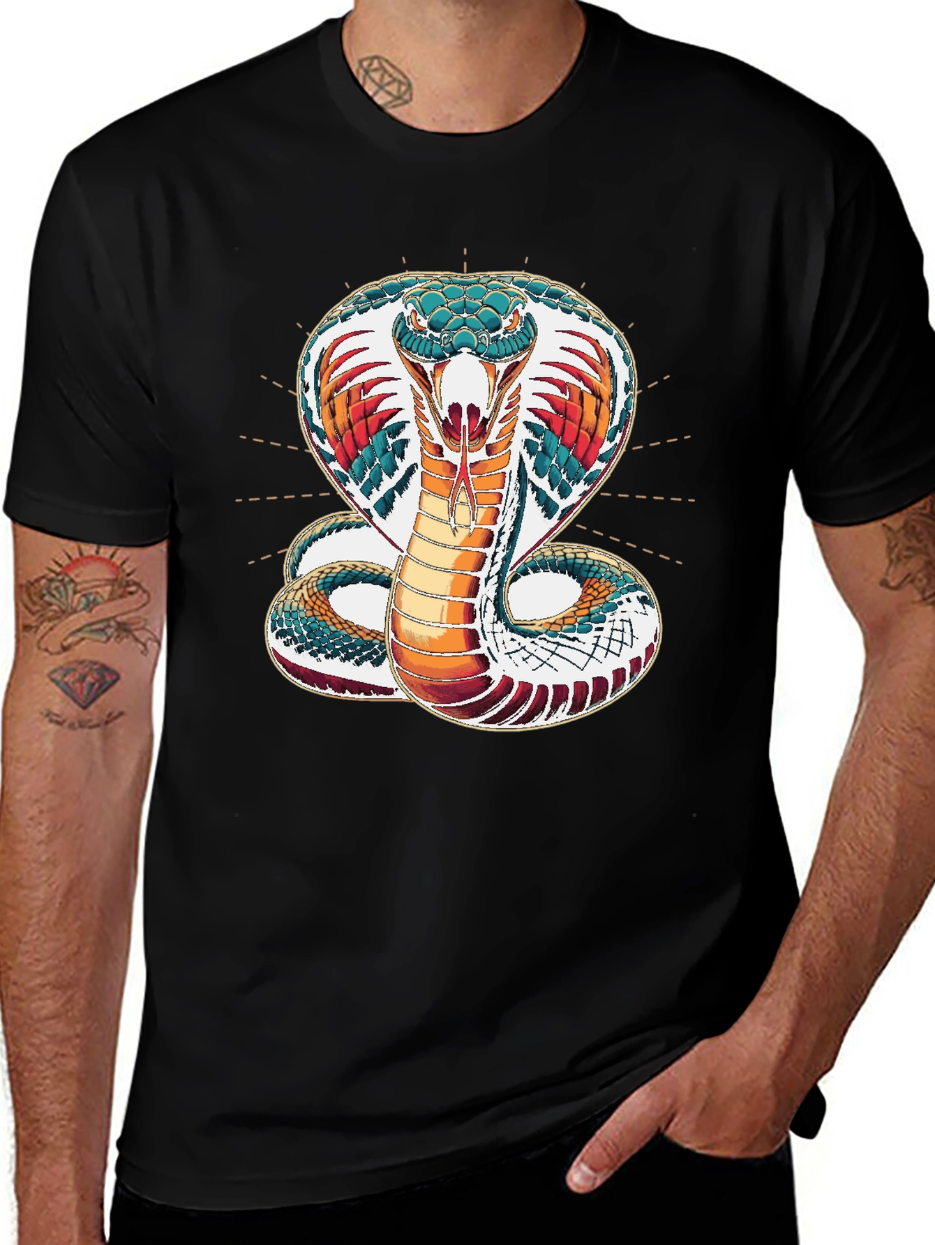 Cobra Graphic Tee - Snake Print Unisex T-Shirt